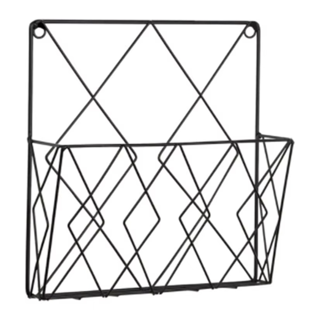 Magazine Holder Rack - Porte-revues mural en métal, organisateur de