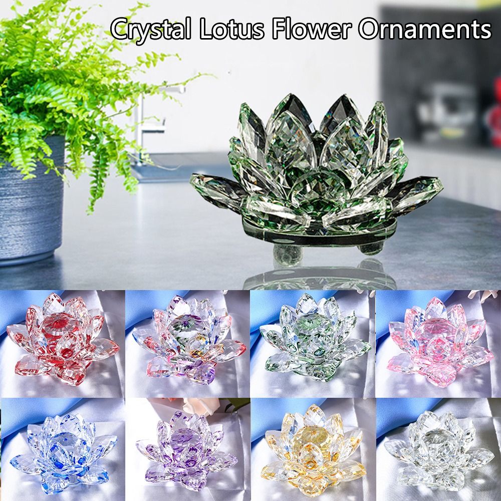 Figurine de fleur de lotus en  - Paper Weight Crystal avis et prix