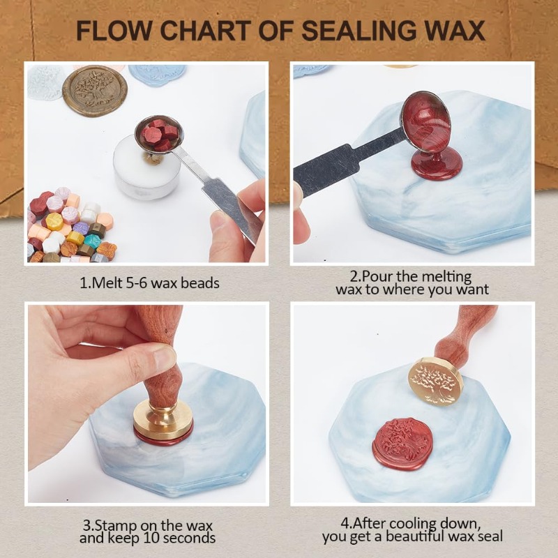 Tampon de sceau de cire d'épée - Wax Seal Stamp Set avis et prix